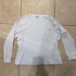 Jordan White Thermal Long Sleeve Shirt